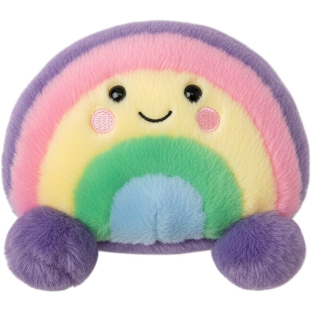 Palm Pals Plush Kids OS Rainbow Multi Color Aurora World Stuffed Toy